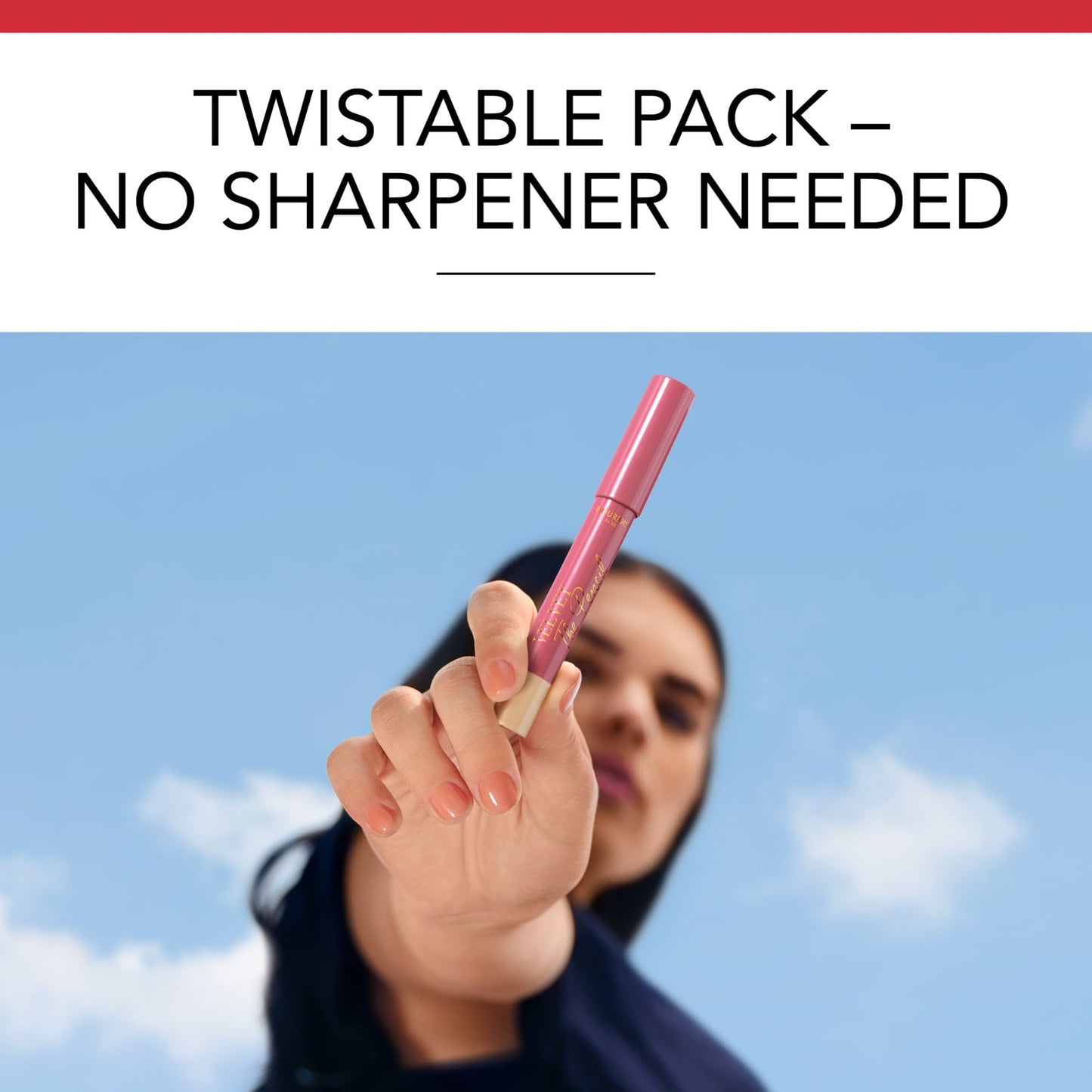 Velvet The Pencil Matte Finish Lipliner 1.8g Amou-Rose|3g