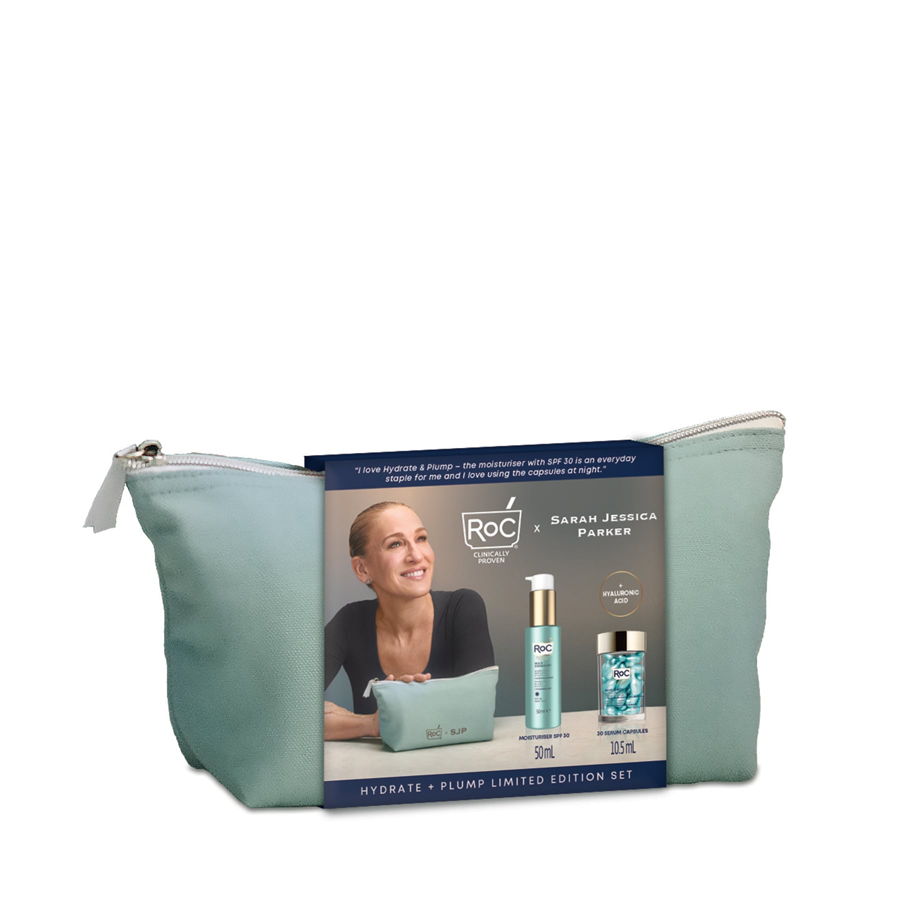 RoC x Sarah Jessica Parker Hydrate + Plump Limited Edition Kit 50ml + 30 capsules