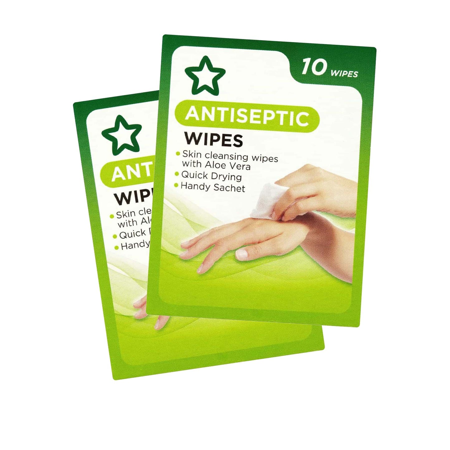 Antiseptic Cleansing Wipes Aloe Vera 10pcs x 2 packs 2 x 10pcs